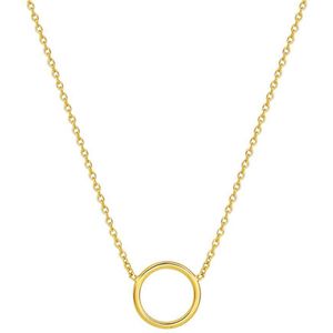 Collier - Zilver Verguld - Rondje - 41 + 5 cm - 3 Micron