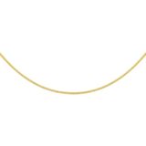 Zilver Verguld Collier Gourmette - Geel - 4-zijdes Geslepen - 1,2 mm - 45 cm