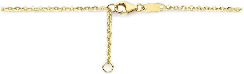 Collier - Parelmoer - 14k Geelgouden Collier - 36 + 2 Cm - Met Hart