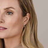 Zilver - Klapoorringen - Geel - 1 Micron - Zirkonia - 15x2 mm