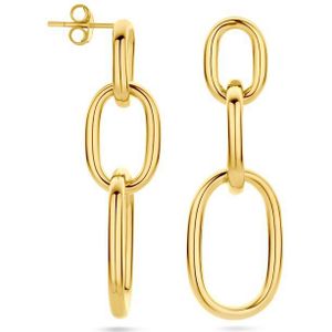 Oorclips - Zilver Verguld - Paperclip Ronde Buis - 1 Micron - 48 mm Hoogte