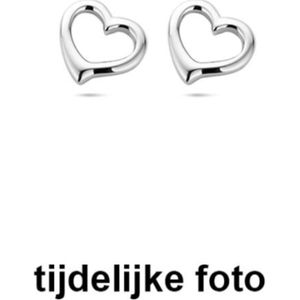 Gerhodineerd - Oorknoppen - Zilver - Hart - 7.5x8mm