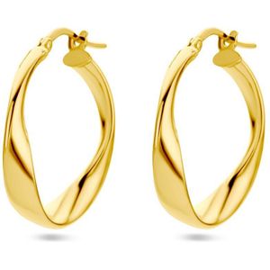 Creolen - Zilver Verguld - Geel - 1 Micron - 26x4 mm