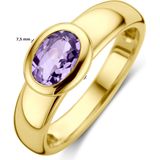 Ring - Amethist - 14K Geelgouden Ring - Dames - Gepolijst