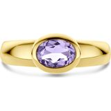 Ring - Amethist - 14K Geelgouden Ring - Dames - Gepolijst