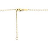 Collier - Onyx - 14K Geelgouden - Schakelbreedte 1,2 mm - Karabijnsluiting