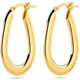 Zilver - Vergulde Oorringen - Geel - 1 Micron - 26,5 x 4 mm