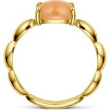 Ring - Perzik Carneool - 14K Geelgouden Ring - Dames - Gepolijst
