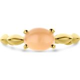 Ring - Perzik Carneool - 14K Geelgouden Ring - Dames - Gepolijst