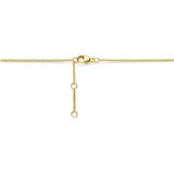 Collier - Geelgoud - 42-43,5-45 Cm - 3 Micron - Met Amethist, Blauw Topaas, Granaat, Peridot en Citrien