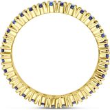 Aanschuifring - Lab Grown Saffier - 14K Geelgouden Ring - 2.5 mm Breedte