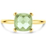 14K Geelgoud Ring - Groen Amethist - 8.5 mm - 4031255