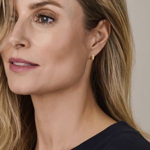 Zilver - Klapoorringen - Geel - 11,5 mm - 1 Micron