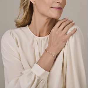 Armband Rutiel Kwarts - 18K Geelgouden Armband - Draaglengte 17 - 19 Cm