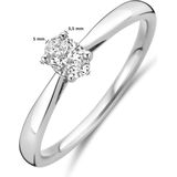 Ring - Lab Grown Diamant - 0.25ct - H Si - 14k Witgouden Ring