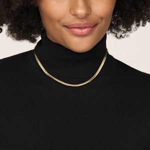 Collier - Gourmette - 14K Geelgoud - 5 Mm - 43 Cm
