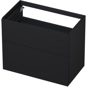Ink onderkast - push to open - 2 laden - Mat zwart - 80x45cm
