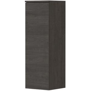 Ink Half hoge kast links 1 deur met grepen hout décor - Oergrijs - 350x350x1060 mm (bxdxh)