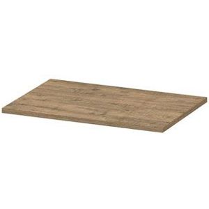 Ink Topdeck 40 Afdekplaat t.b.v. onderkast hout decor - Naturel eiken - 600x400x20 mm (bxdxh)