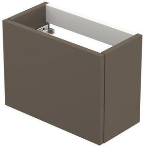 INK Versus Fonteinonderkast - 36x18x27cm - 1 deur - links en rechtsdraaiend - greeploos - MDF lak taupe mat 1222025