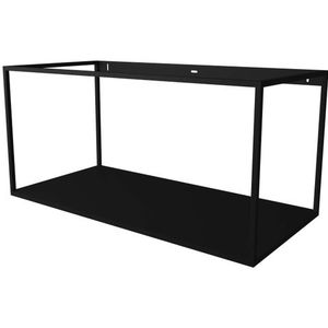 Ink UFO Stalen Frame Met Een Vaste Stalen Bodemplaat - Mat Zwart - 1000x480x480 Mm (bxdxh) - Badkamermeubels - Wastafelonderkasten - 8718835042998