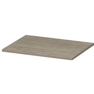 Ink Topdeck 45 Afdekplaat t.b.v. onderkast hout decor - Greige eiken - 600x450x20 mm (bxdxh)