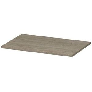 Ink Topdeck 45 Afdekplaat t.b.v. onderkast hout decor - Greige eiken - 700x450x20 mm (bxdxh)