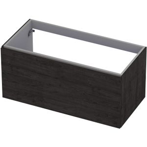 Ink UFO Onderkast 1 lade softclose met greep hout decor - Houtskool eiken - 1000x480x450 mm (bxdxh)