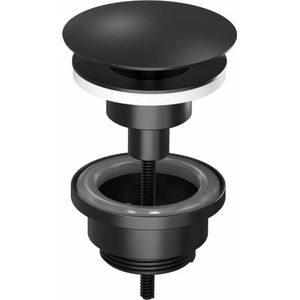 INK - Stop en Go - Afvoerplug - Mat Zwart - Afsluitbaar 5/4'' Aansluiting