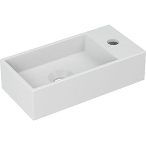INK Versus Fontein - 36x18x9cm - wasbak links - 1 kraangat - porselein wit mat 3404261