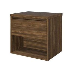 Proline Top badkamermeubelset - 60x46x55.2cm - wastafelblad - met schap - MFC Cabana oak 1817203