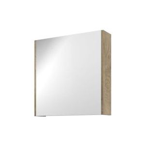 Proline Comfort spiegelkast met houten deur - Raw oak - 60x60cm