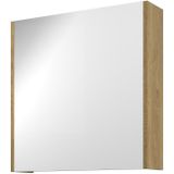 Proline Comfort spiegelkast met houten deur - Ideal oak - 60x60cm