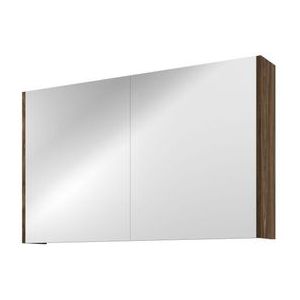 Proline Comfort spiegelkast met 2 houten deuren - Cabana oak - 100x60cm