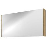 Proline Comfort spiegelkast met 2 houten deuren - Ideal oak - 120x60cm
