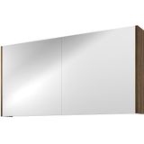 Proline Comfort spiegelkast met 2 houten deuren - Cabana oak - 120x60cm
