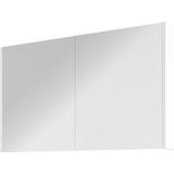 Proline Xcellent spiegelkast met 2 glazen deuren - Glans wit - 100x60cm