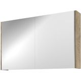 Proline Xcellent spiegelkast met 2 glazen deuren - Raw oak - 100x60cm