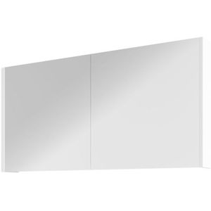 Proline Xcellent spiegelkast met 2 glazen deuren - Glans wit - 120x60cm