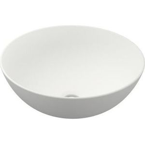 INK Otello Large waskom - 40x40x12cm - rond - porselein wit mat 0300291