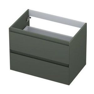 Ink onderkast - houten keerlijst - 2 laden - Mat beton groen - 70x45cm