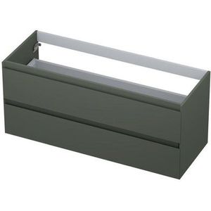 Ink onderkast - houten keerlijst - 2 laden - Mat beton groen - 120x45cm