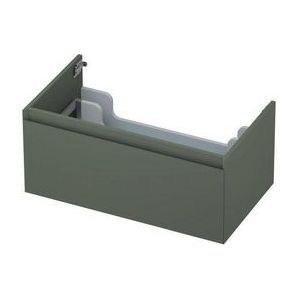 Ink onderkast - houten keerlijst - 1 lade - Mat beton groen - 80x45cm