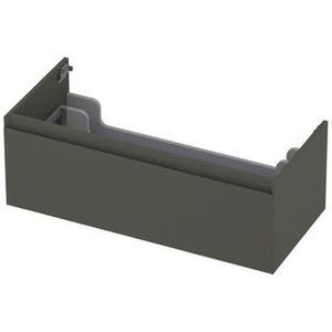 Ink onderkast - houten keerlijst - 1 lade - Mat beton groen - 100x45cm