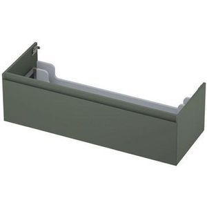 Ink onderkast - houten keerlijst - 1 lade - Mat beton groen - 120x45cm