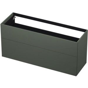 Ink onderkast - push to open - 2 laden - Mat beton groen - 140x45cm