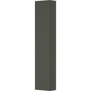 INK Badkamerkast - 35x20x169cm - 1 deur - links en rechtsdraaiend - Spiegel - aan binnenzijde MDF lak Mat beton groen 1241107