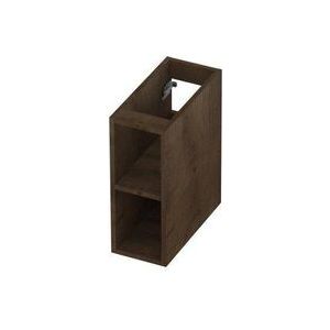 INK open regaal voor onderkast 20cm breed en 52cm hoog fineer eiken 20x45x52cm, chocolate