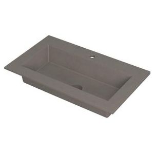 Ink Kraft meubelwastafel 80x45cm - 1 kraangat - Quartz beton