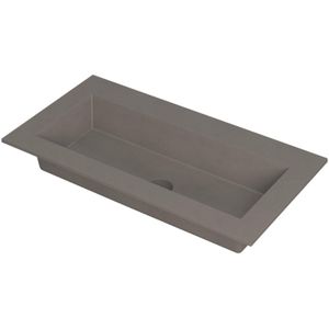 Ink Kraft meubelwastafel 90x45cm - zonder kraangaten - Quartz beton